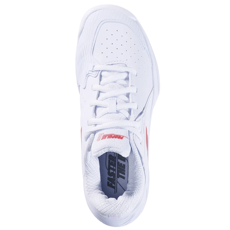 Babolat Junior Propulse 3 Tennis Shoes SS25 White Coral