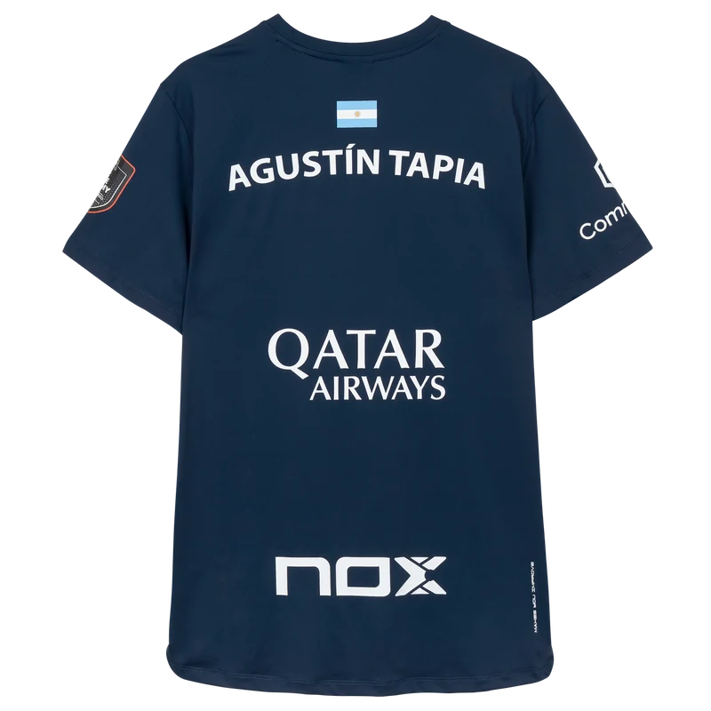 Nox Men's Agustin Tapia AT10 Sponsor T-Shirt Dark Blue