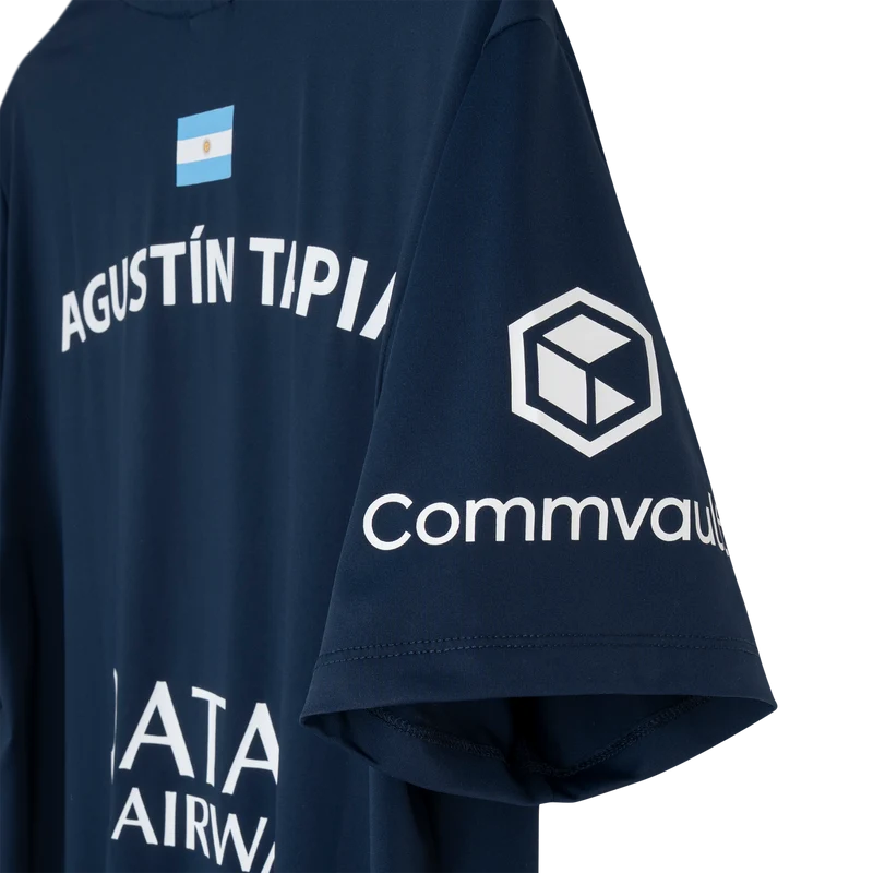 Nox Men's Agustin Tapia AT10 Sponsor T-Shirt Dark Blue