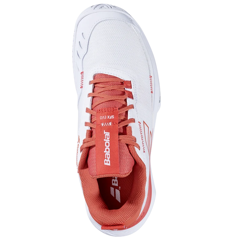 Babolat Women's SFX Evo Tennis Shoes FW25 White Terra Cotta
