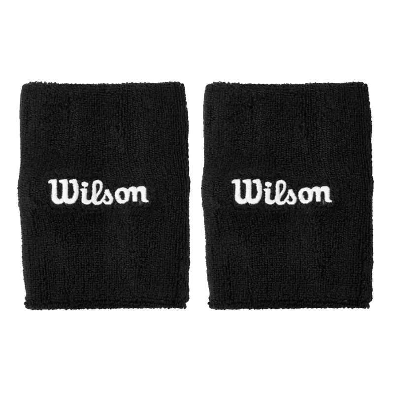 Muñequeras Largas Wilson Negro 2025 (x2)