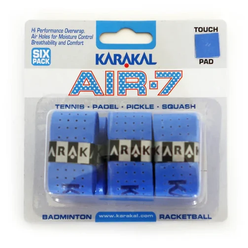 Karakal Air-7 Overwrap Racket Grip – 6 Pack