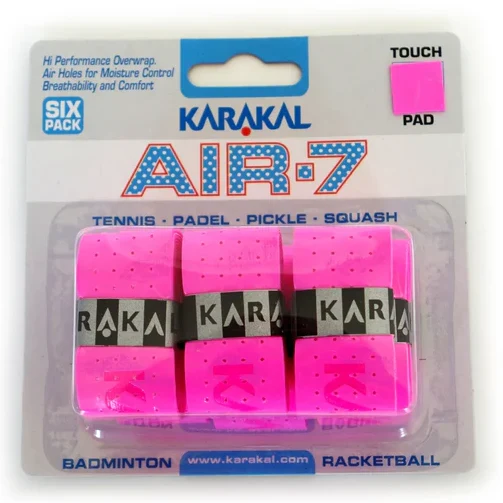 Karakal Air-7 Overwrap Racket Grip – 6 Pack