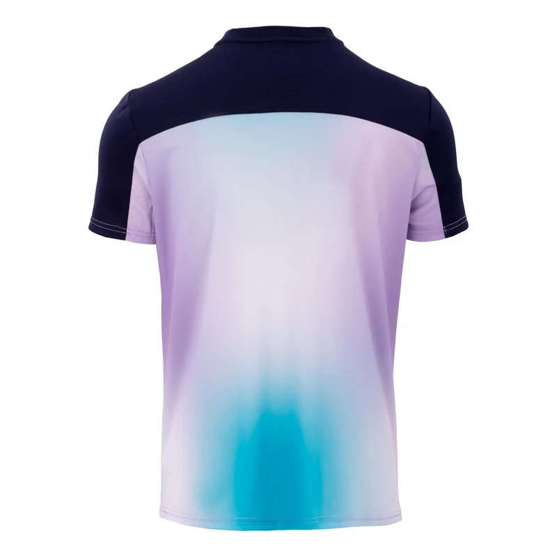 Henley Taavi T-Shirt Herren - flieder, dunkelblau