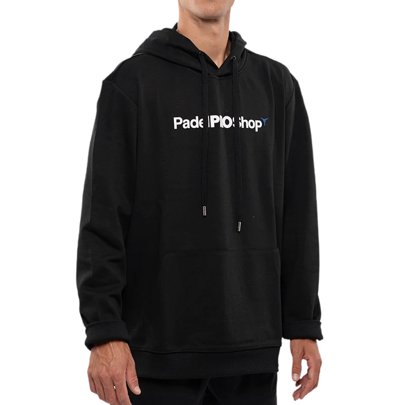Sudadera PadelPROShop Negra Logo Blanco 2025
