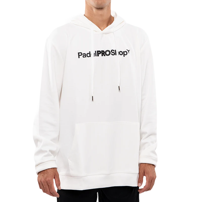 Sudadera PadelPROShop Blanca Logo Negro