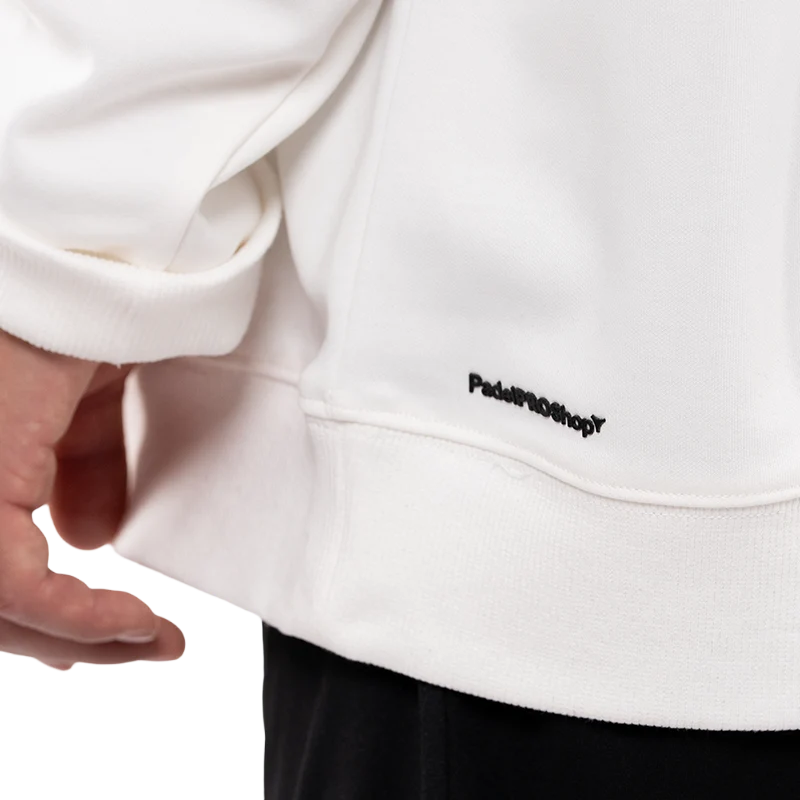 Sudadera PadelPROShop Blanca Logo Negro