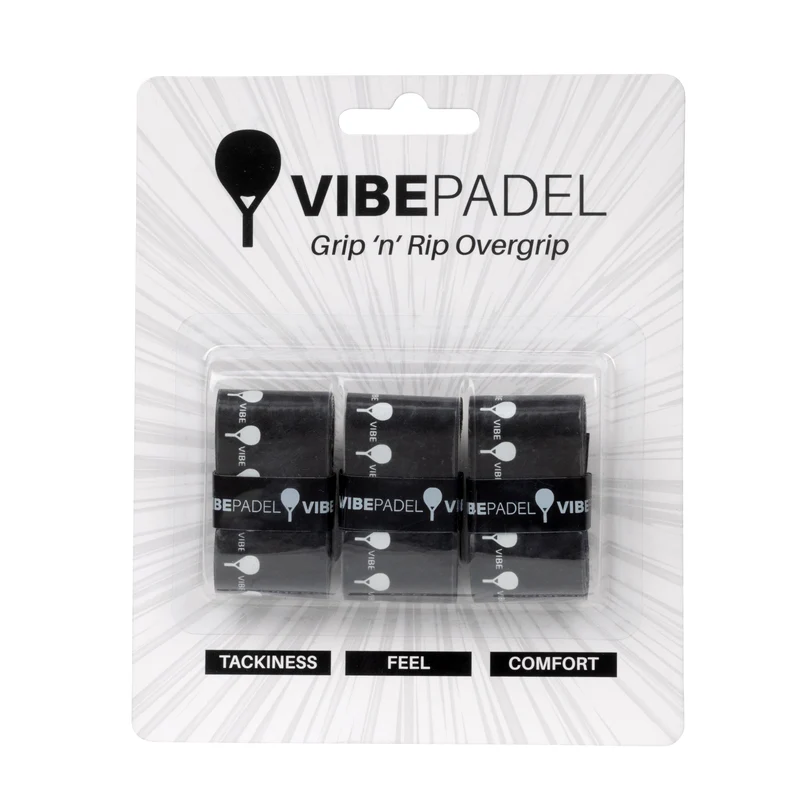 VIBEPADEL Grip 'n' Rip Overgrip 3 Pack