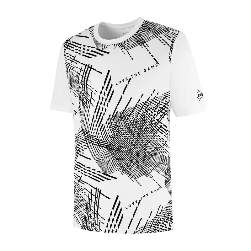 Dunlop Men's Game Tee 4 White Black 25