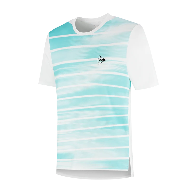 Dunlop Men's Game Tee 2 White Aqua Sky 25