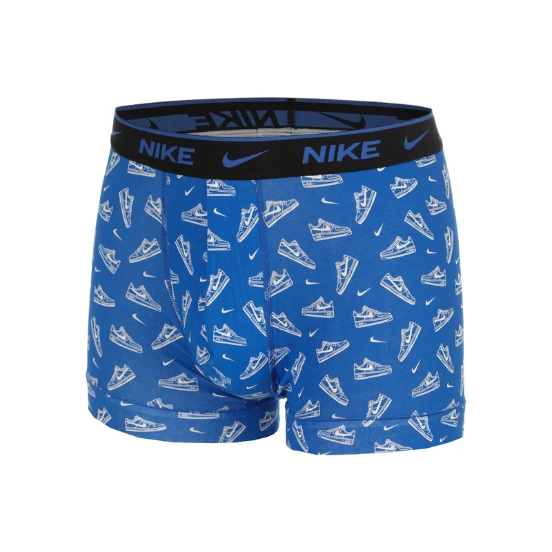 Essential Cotton Stretch Trunk Boxer Short 3er Pack Herren - hellblau