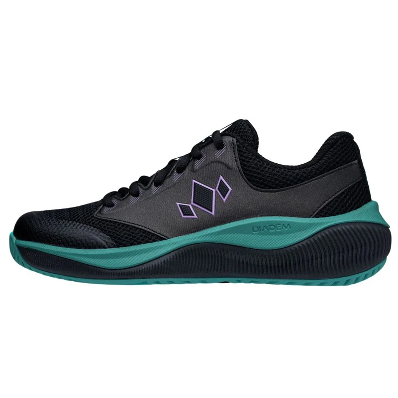 Diadem Men's Court Flo Pickleball Shoes Black/Teal