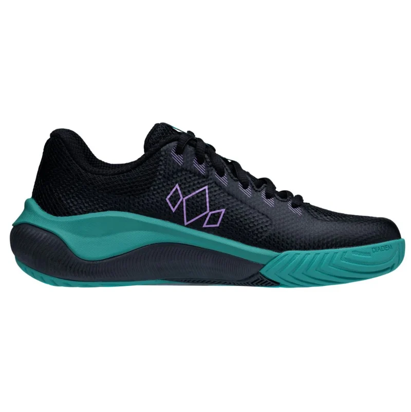 Diadem Men's Court Flo Pickleball Shoes Black/Teal