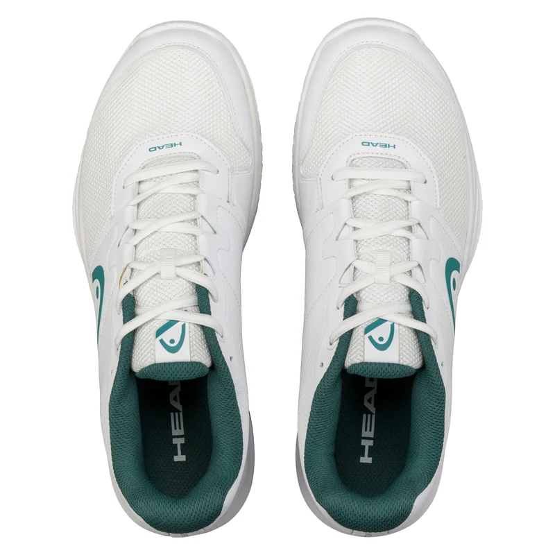 HEAD Men's Revolt Court Tennis Shoes White Pine Green