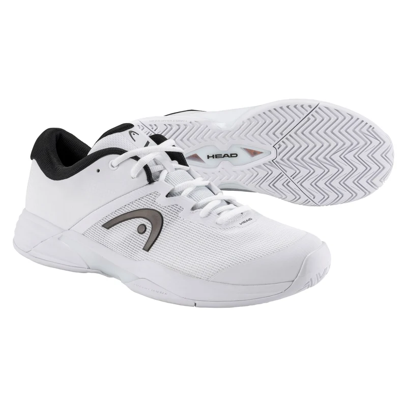 HEAD Men's Revolt Evo 2.0 Tennis Shoes White Black
