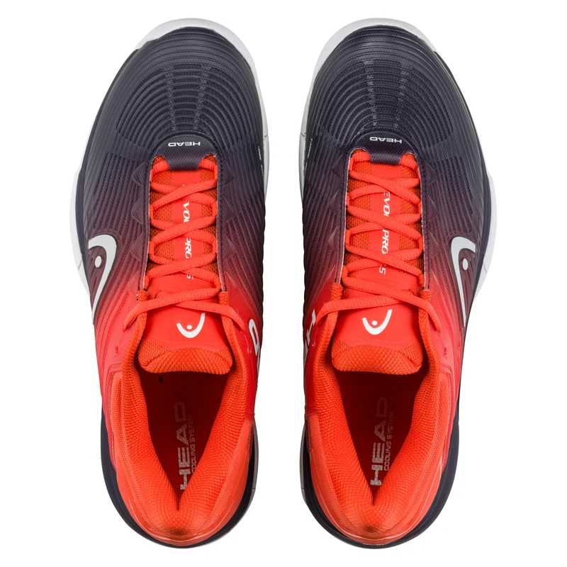 HEAD Men's Revolt Pro 4.5 Tennis Shoes Dark Blue Red