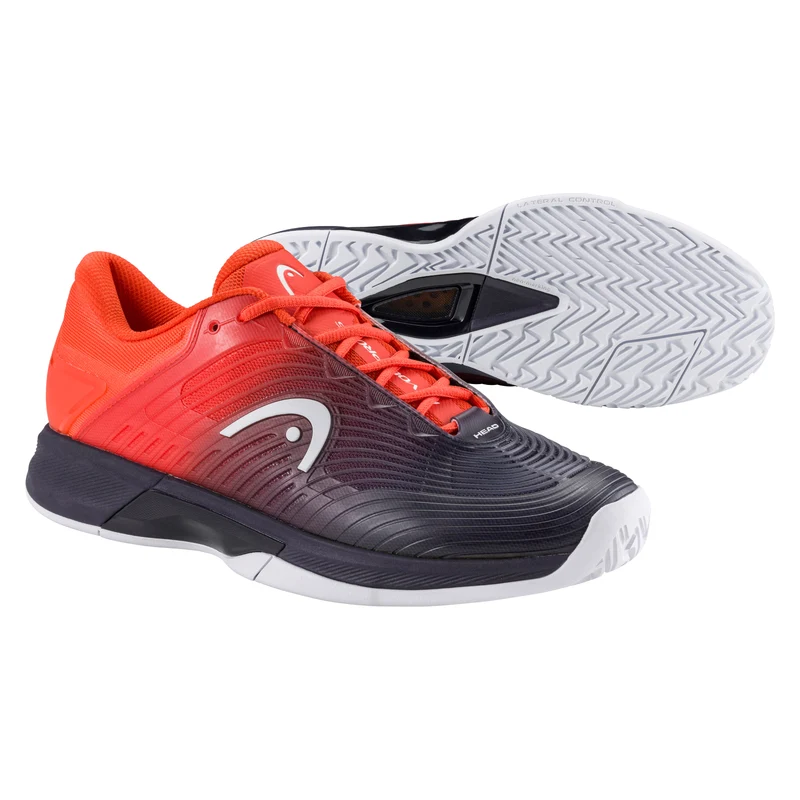 HEAD Men's Revolt Pro 4.5 Tennis Shoes Dark Blue Red