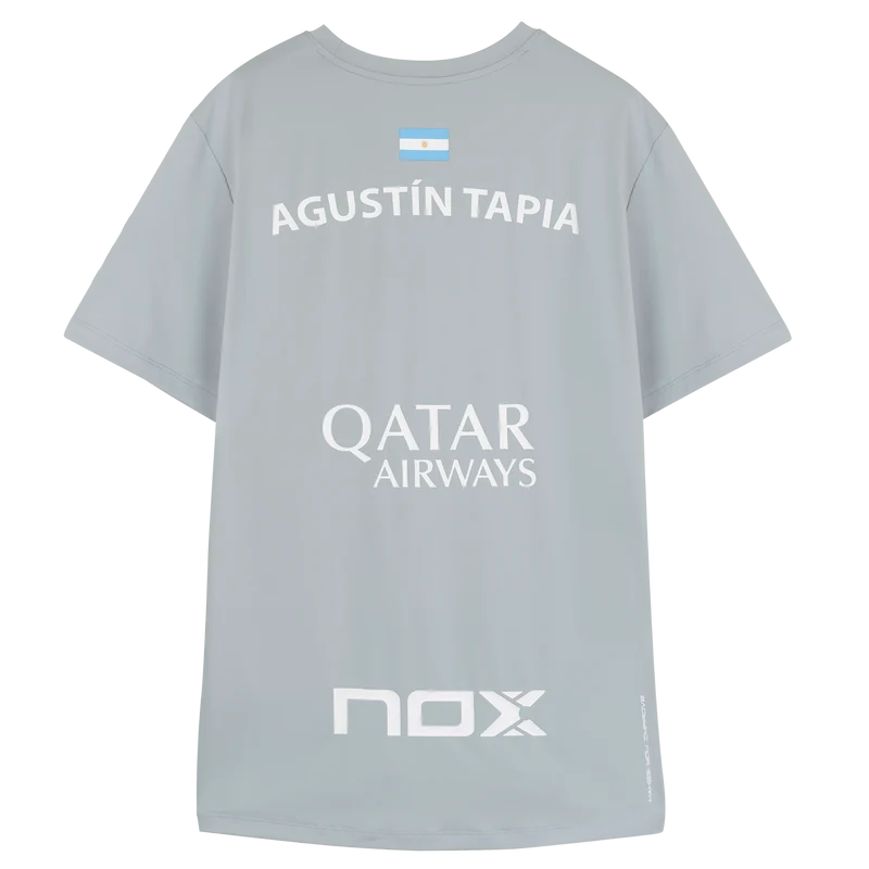 Nox Men's Agustin Tapia AT10 Sponsor T-Shirt Grey