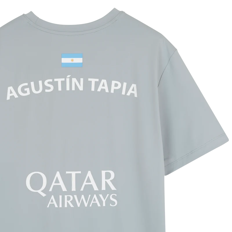 Nox Men's Agustin Tapia AT10 Sponsor T-Shirt Grey