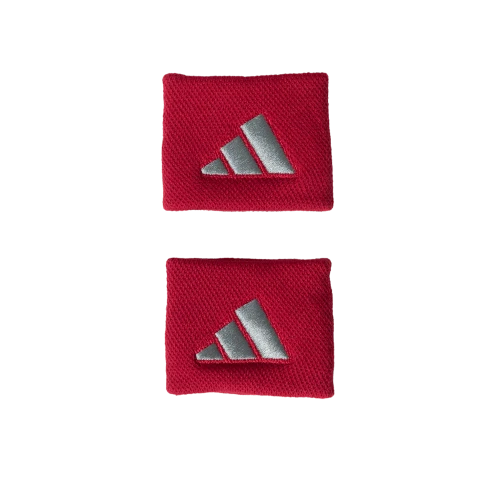 Muñequeras ADIDAS S Rojo/Gris X2