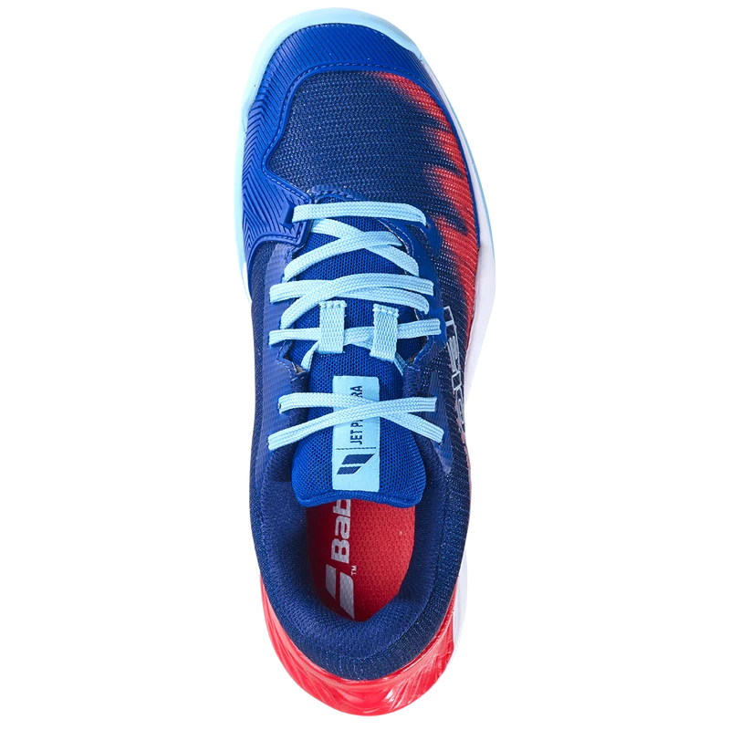 Babolat Junior Jet Premura 2 Padel Shoes Blue Poppy Red