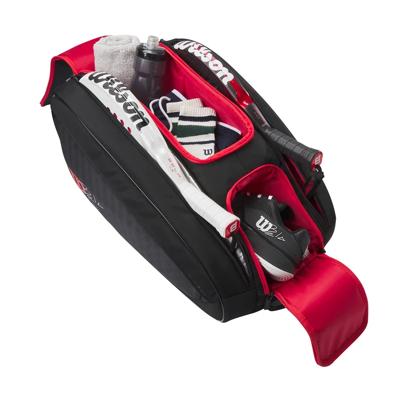 Wilson Bela V3 Padel Racket Bag Black Red
