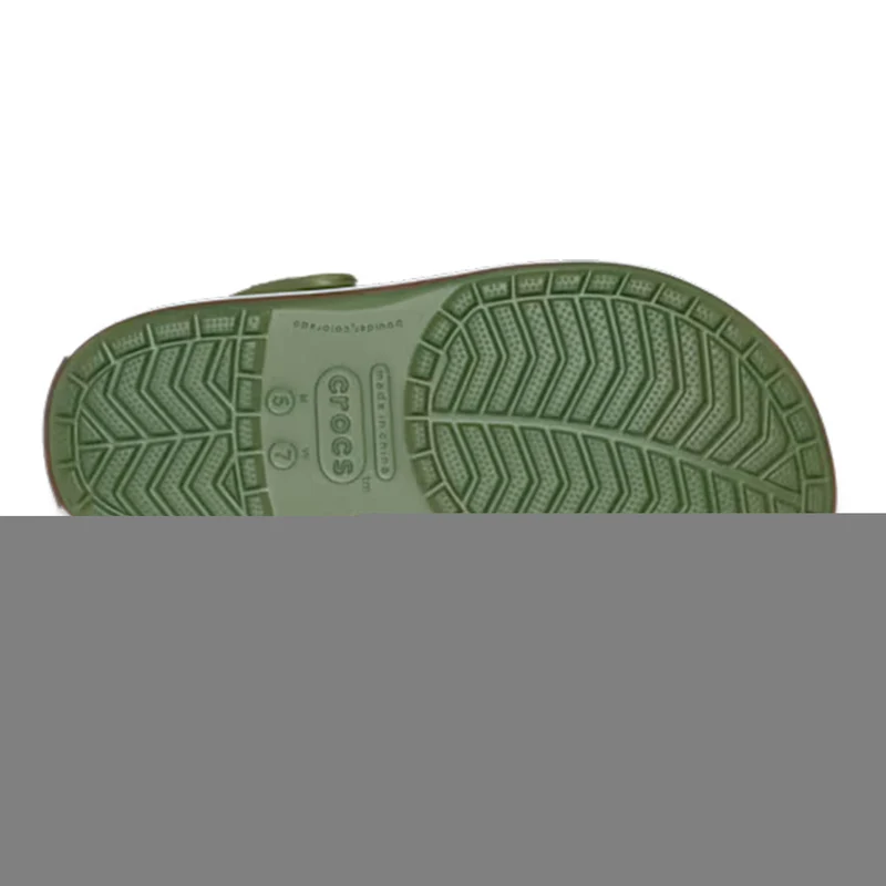 Crocband Gum Clog Badelatschen Herren - oliv, beige