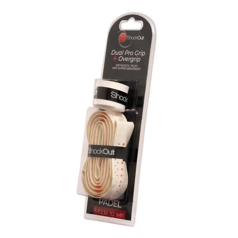 Dual Grip y Overgrip SHOCKOUT Blanco
