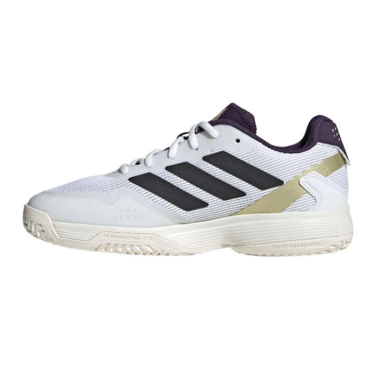 Adidas Junior Ubersonic Tennis Shoes FW25 White Plum
