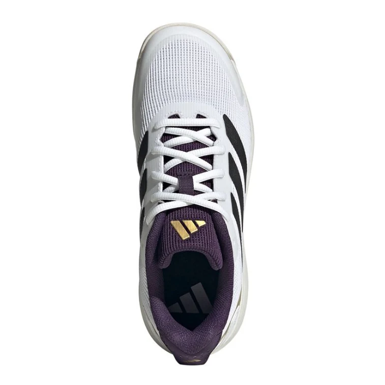 Adidas Junior Ubersonic Tennis Shoes FW25 White Plum