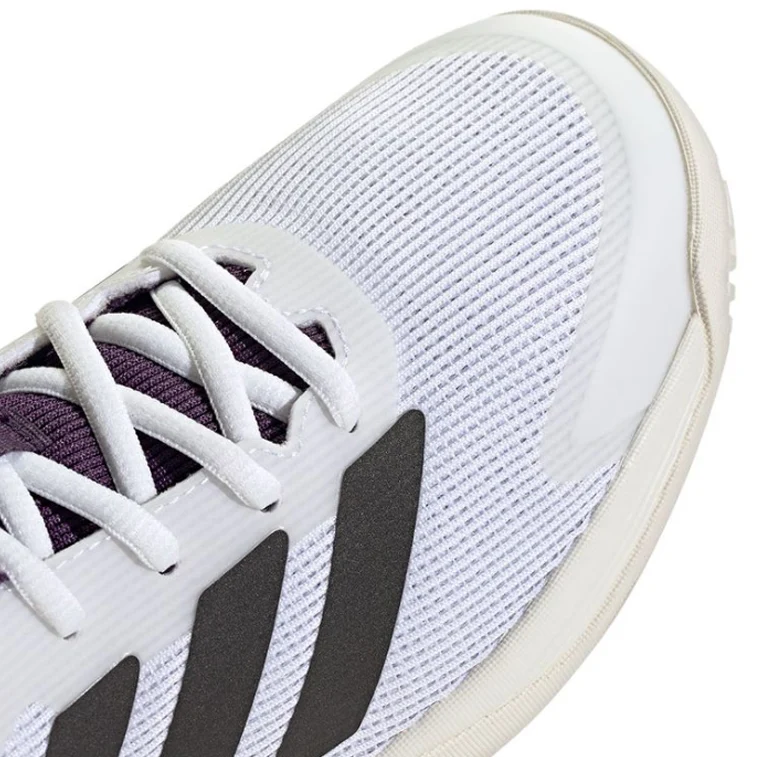 Adidas Junior Ubersonic Tennis Shoes FW25 White Plum