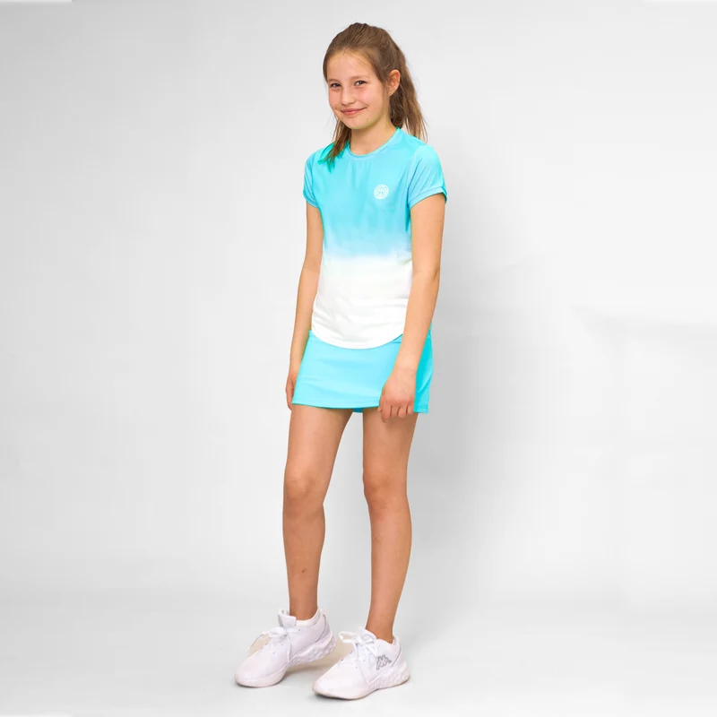Crew Gradiant T-Shirt Mädchen-Türkis,Weiß