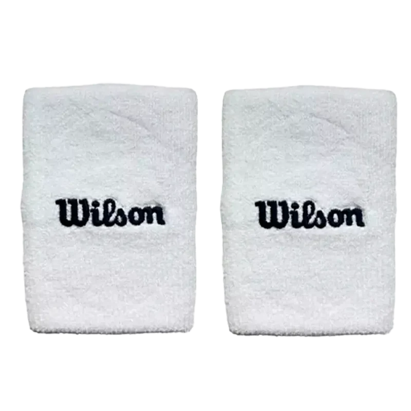 Muñequeras Largas Wilson Blanco 2025 (x2)