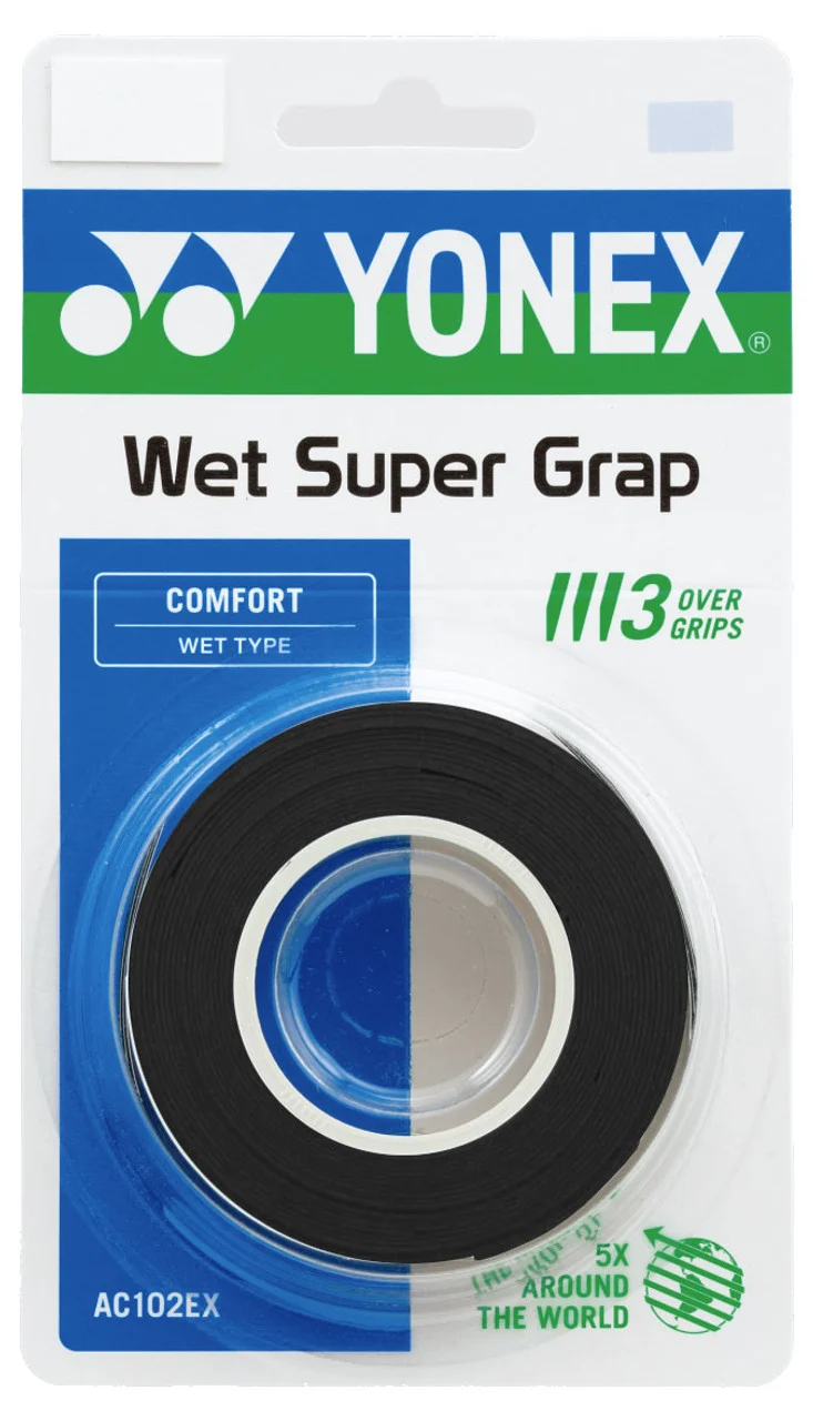 Yonex AC102EX Super Grap Overgrips - 3 Pack