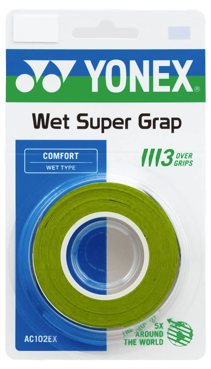 Yonex AC102EX Super Grap Overgrips - 3 Pack