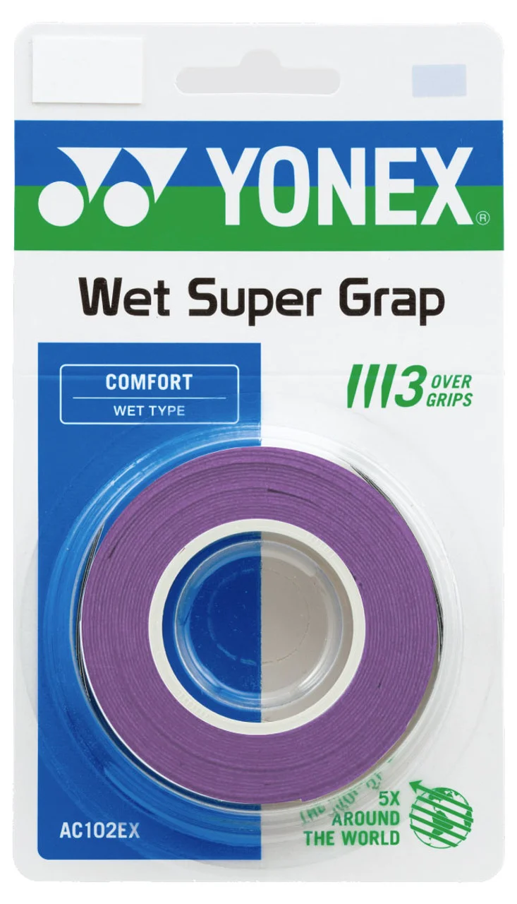 Yonex AC102EX Super Grap Overgrips - 3 Pack