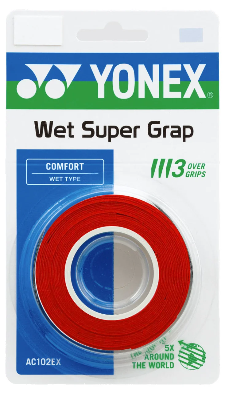 Yonex AC102EX Super Grap Overgrips - 3 Pack