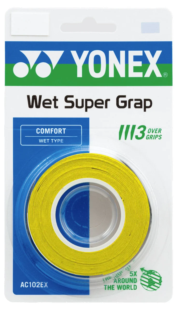 Yonex AC102EX Super Grap Overgrips - 3 Pack