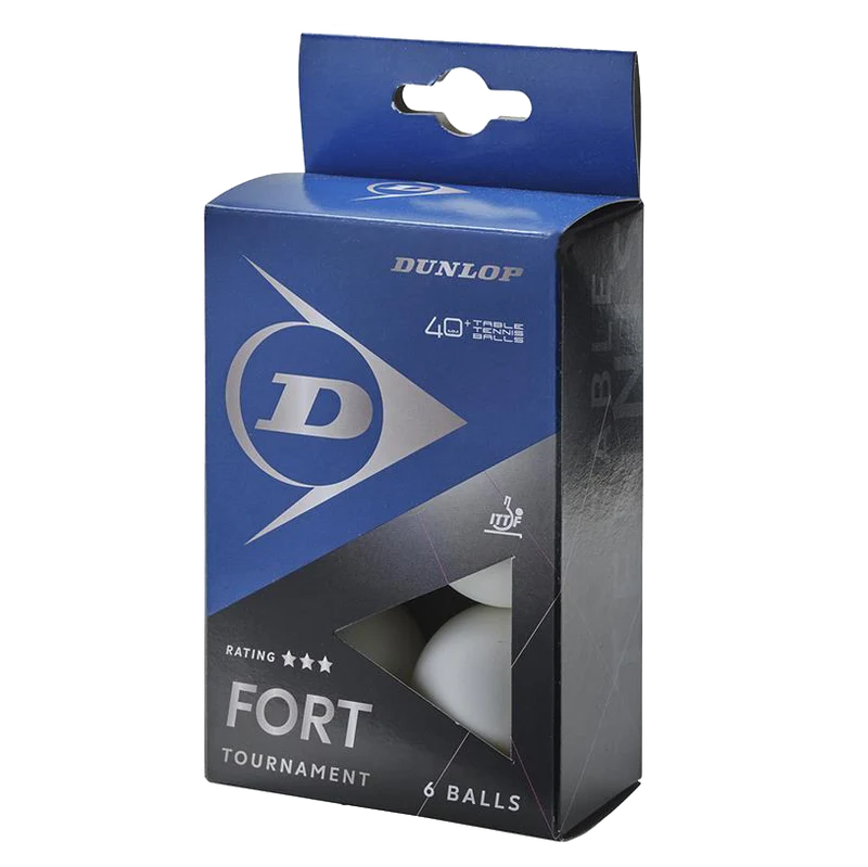 Dunlop 40+ Fort Tournament Table Tennis Balls 6 Pack