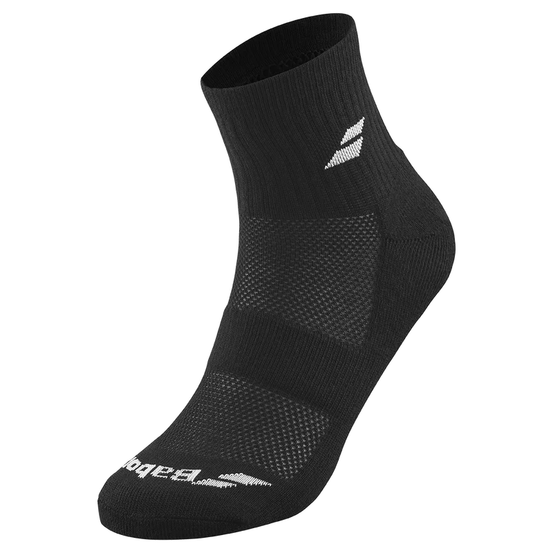 Babolat Men's Quarter 3 Pack Socks Black