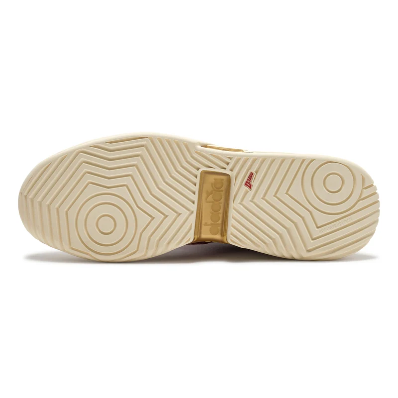B. Elite Star Made in Italy Allcourtschuh Unisex - weiß, dunkelrot