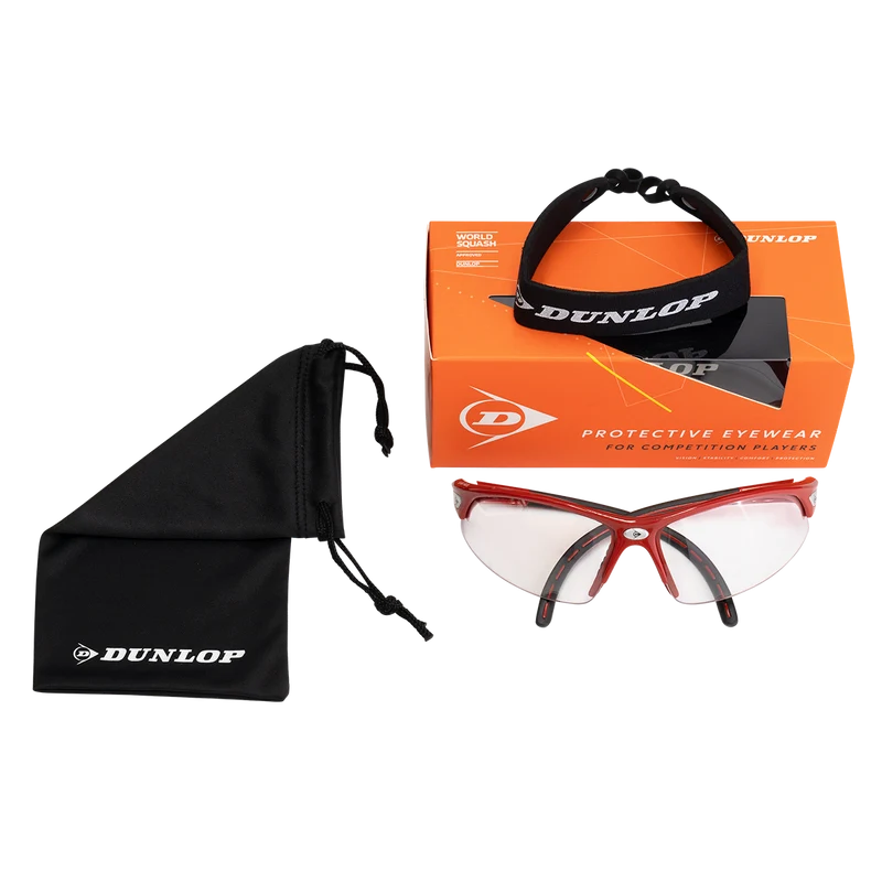 Dunlop Comp Players Protective Eyewear - Red Black