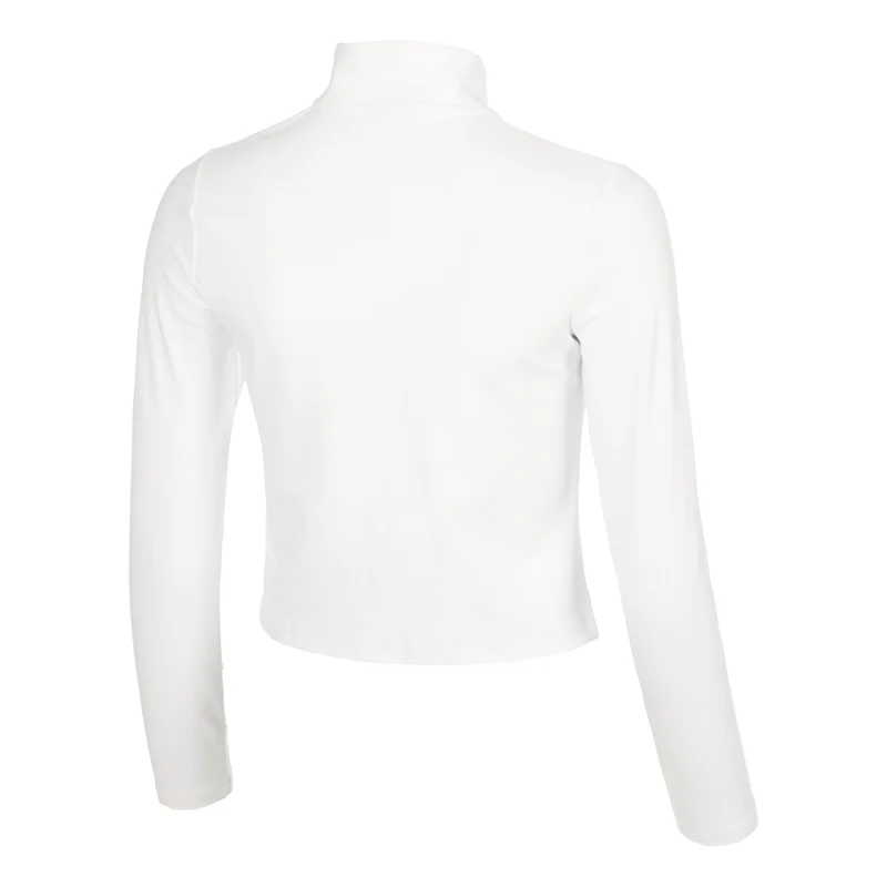 Motion 1/2 Zip Longsleeve Damen - weiß, hellgrau