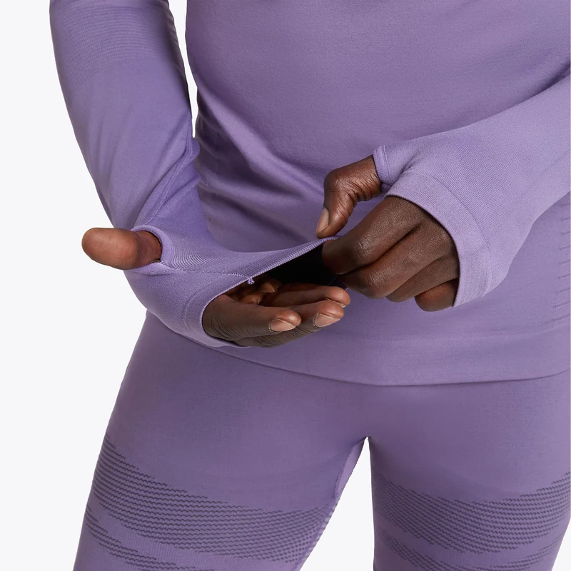 1/2 Zip Stratouno Longsleeve Herren - violett