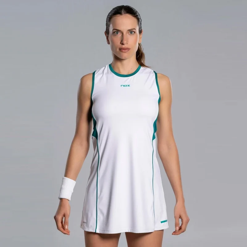 Pro Kleid Damen - weiß, blaugrün
