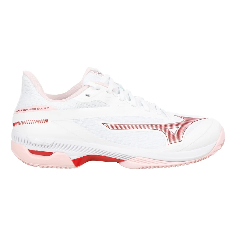 Wave Exceed Court Sandplatzschuh Damen - weiß, berry