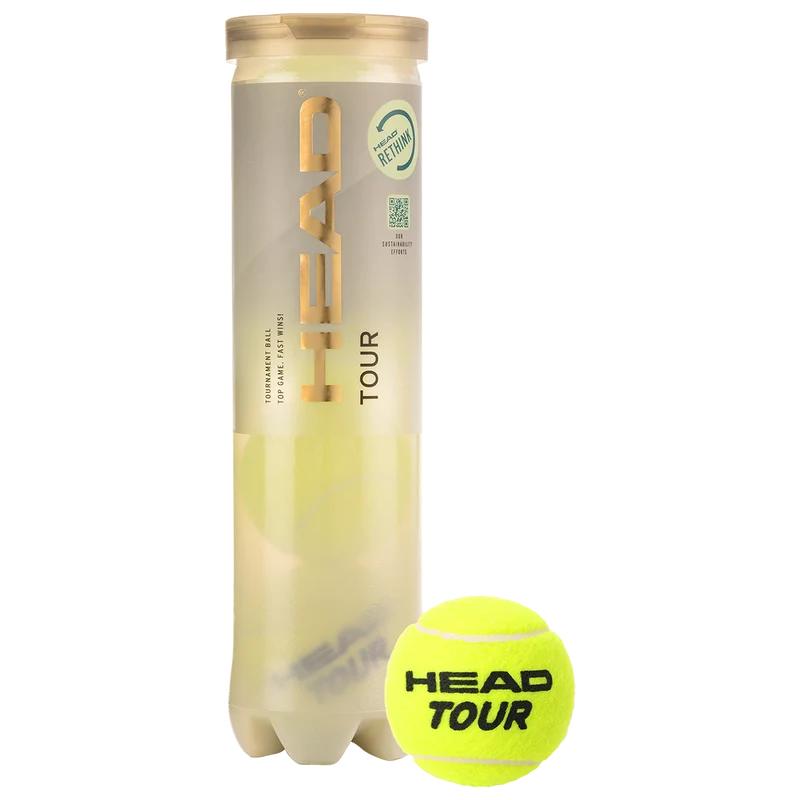 HEAD Tour Tennis Balls - 4 Ball Can