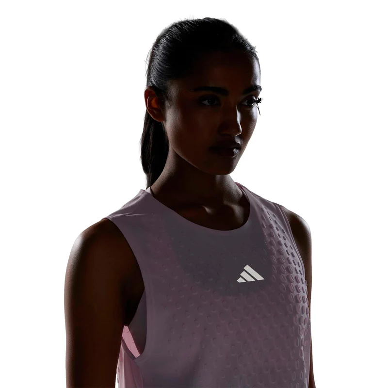 3D Pro Tank-Top Damen - pastellrosa, silber
