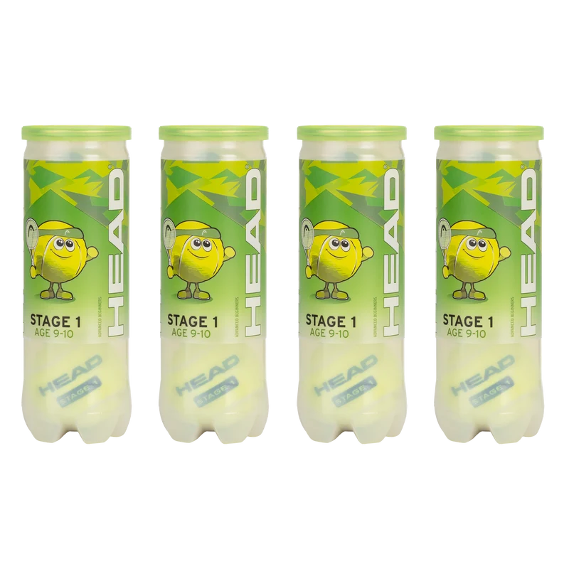 HEAD Mini Green (Stage 1) Tennis Balls - Dozen