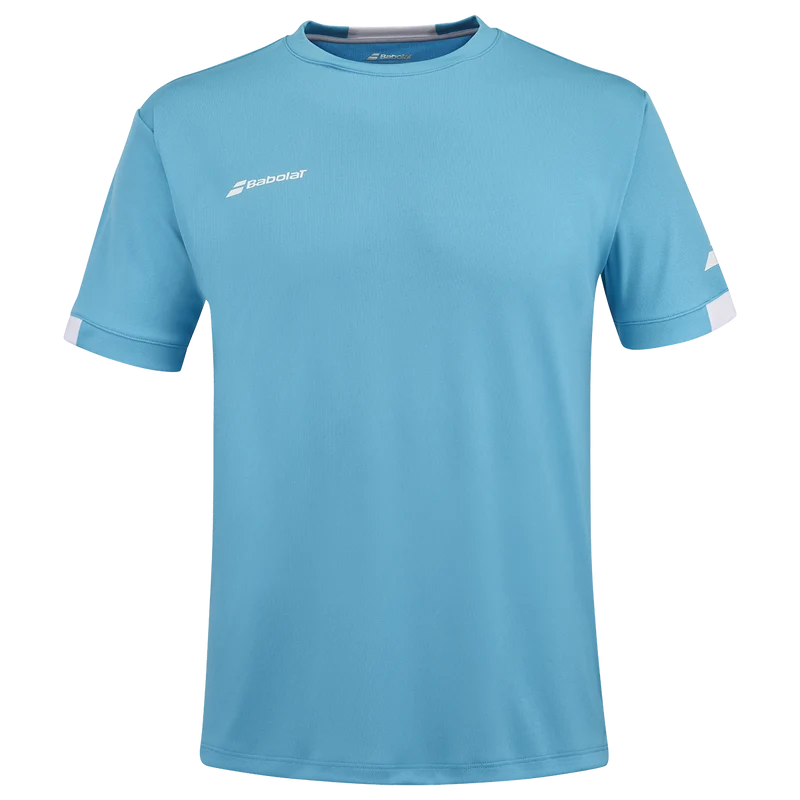 Babolat Men's Play Crew Neck Tee Cyan Blue